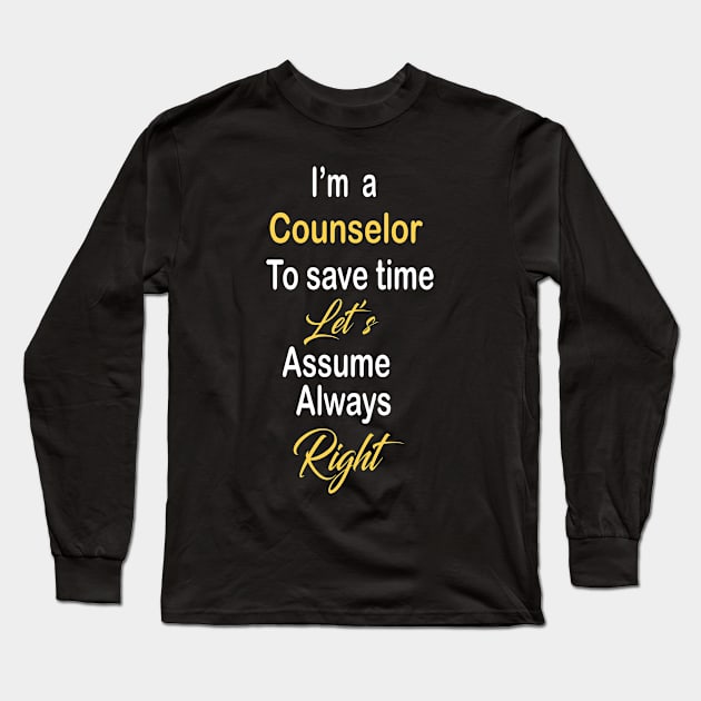 Counselor Long Sleeve T-Shirt by Bite